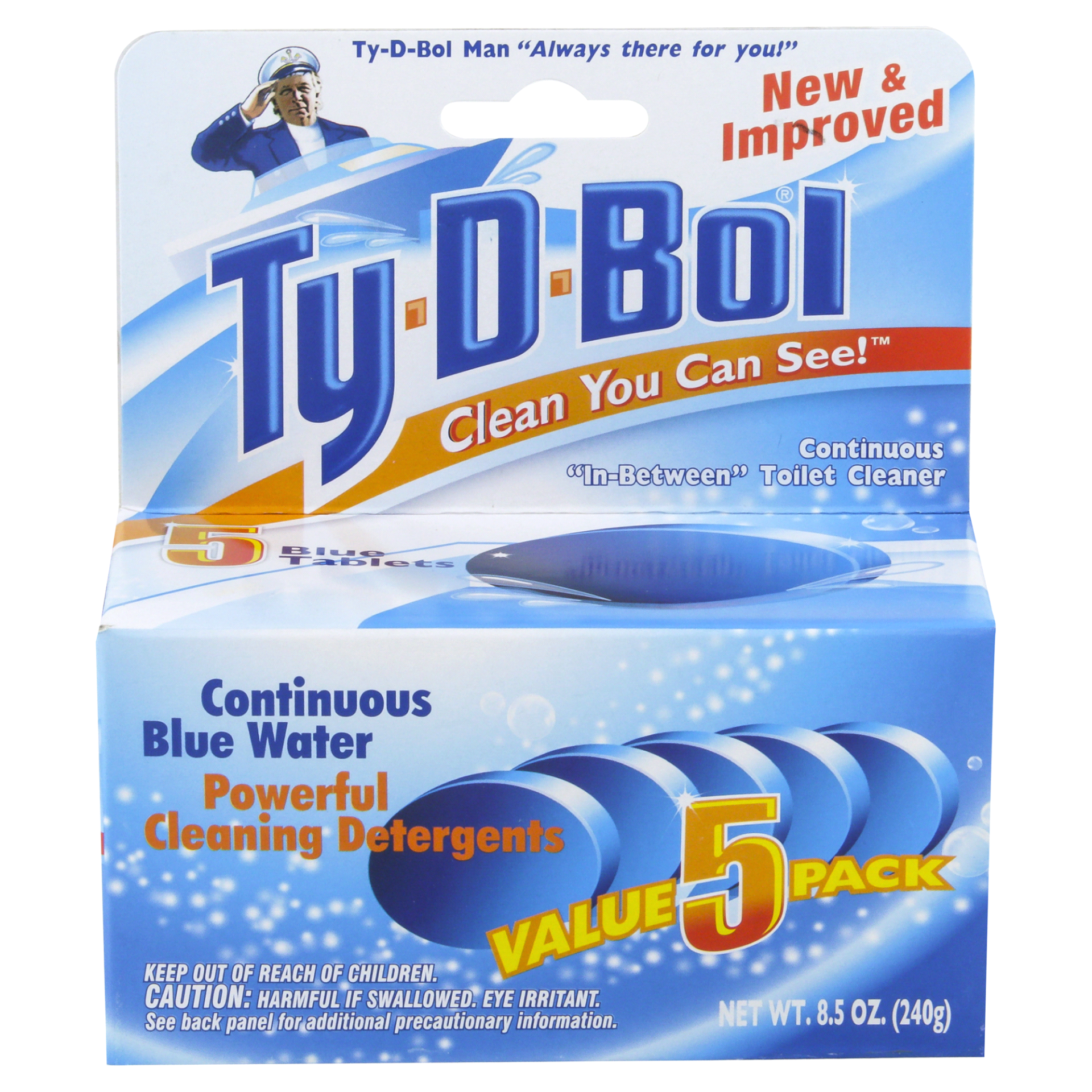 slide 1 of 4, Ty-D-Bol Toilet Cleaner 5 ea, 5 ct