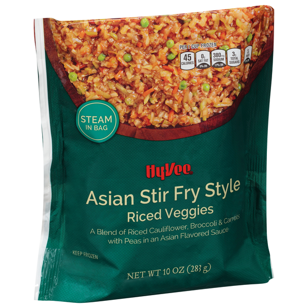 slide 1 of 1, Hy-Vee Riced Veggies, Asian Stir Fry Style, 10 oz