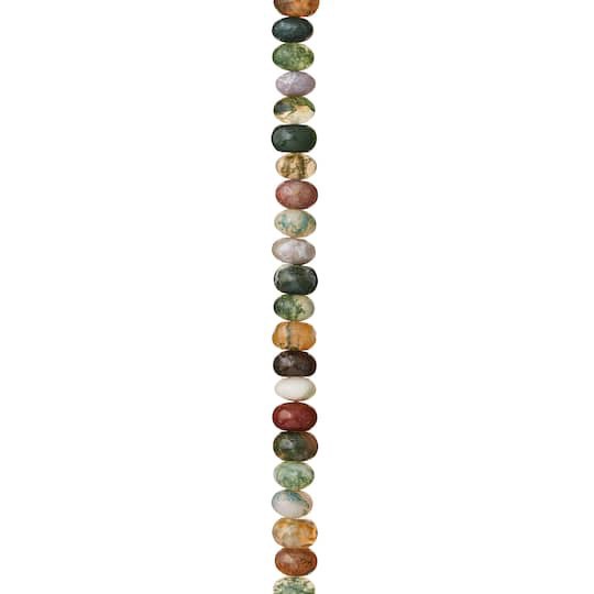 slide 1 of 3, Multicolored Jasper Rondelle Beads, 6mm By Bead Landing, 6 mm