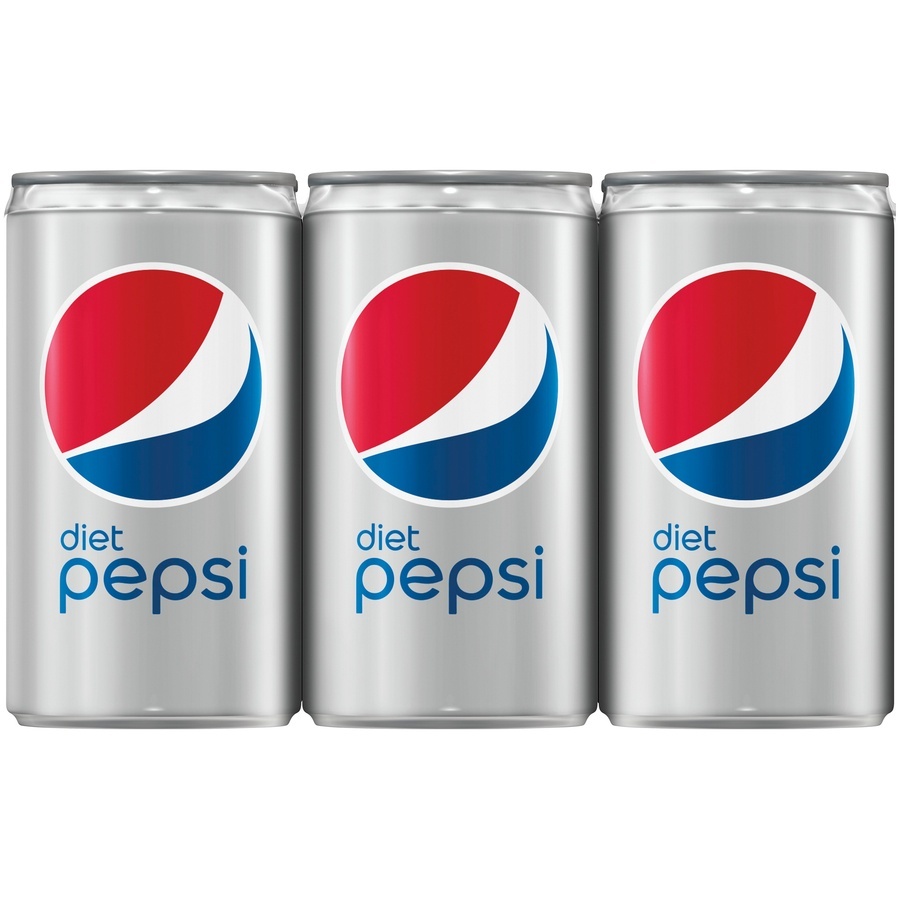 slide 1 of 4, Pepsi Diet Pepsi Mini-Cans - 6 ct; 7.5 fl oz, 6 ct; 7.5 fl oz