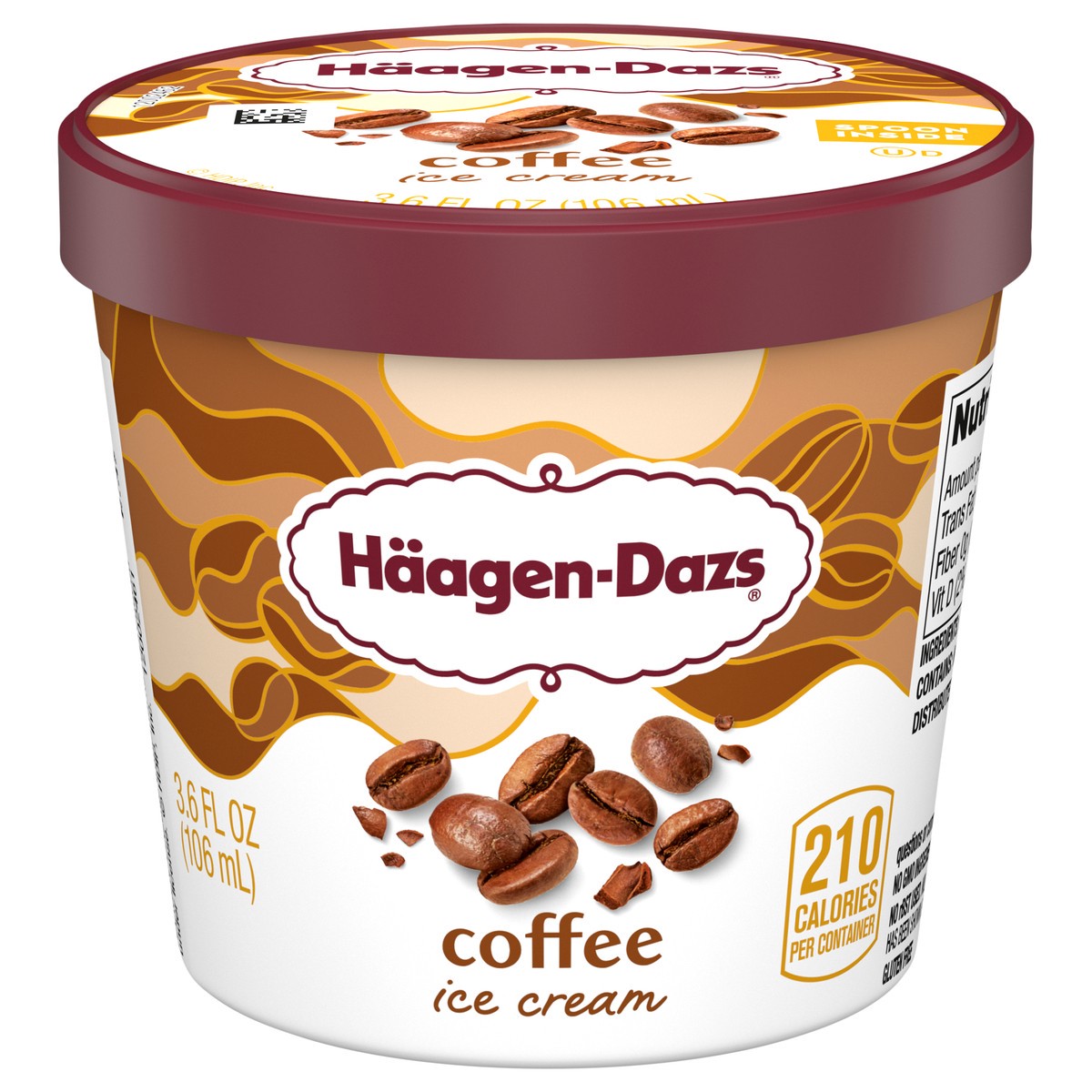 slide 1 of 7, Häagen-Dazs Coffee Ice Cream Cup, 3.6 fl oz