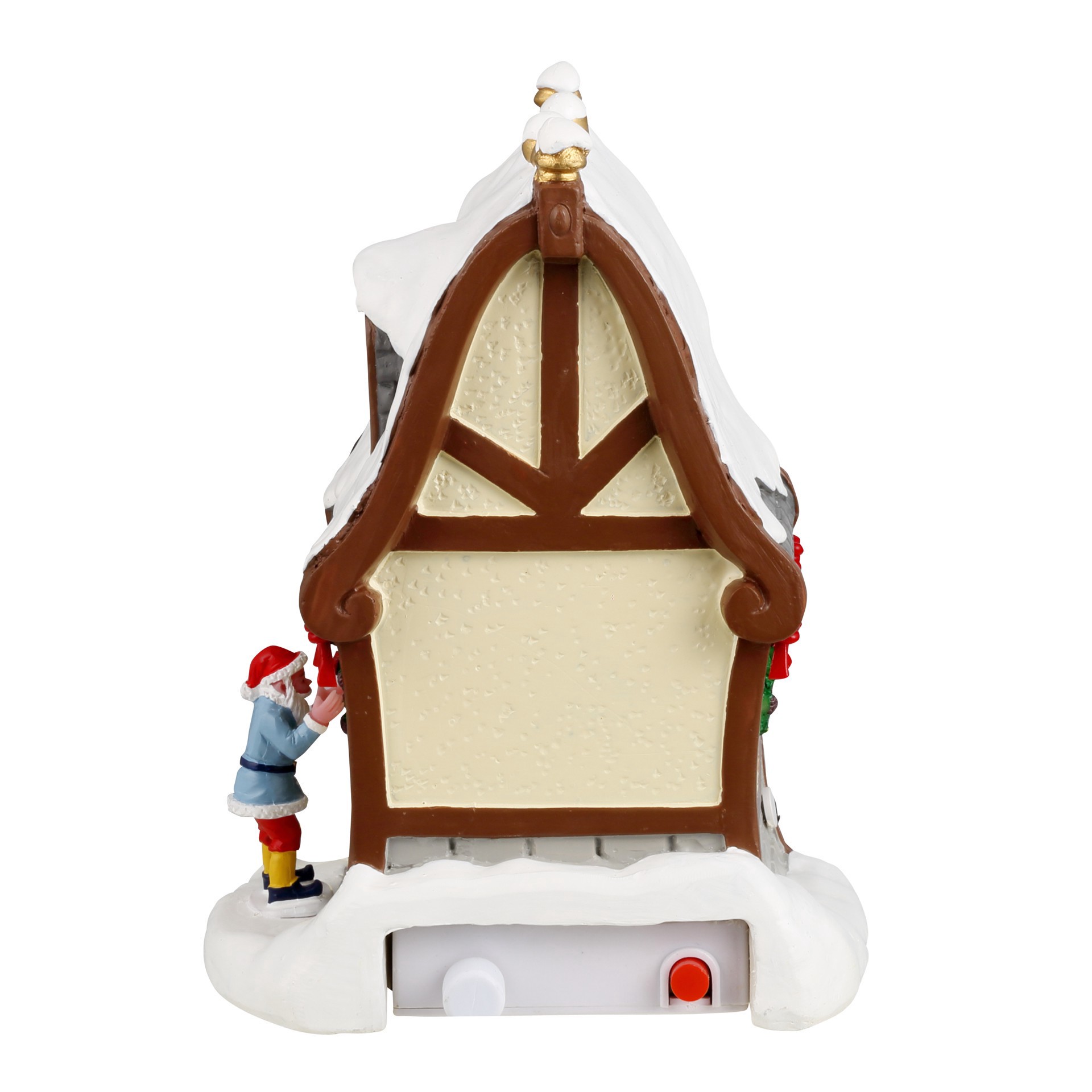 slide 3 of 4, Lemax Santa's Wonderland Donner's Den, 5.39 in x 4.02 in x 3.43 in