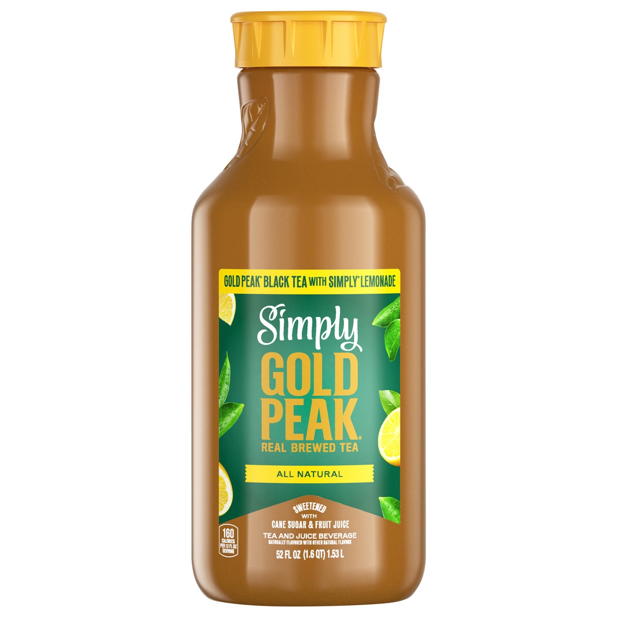 slide 10 of 11, Simply Gold Peak - Tea & Lemonade Bottle, 52 fl oz, 52 fl oz