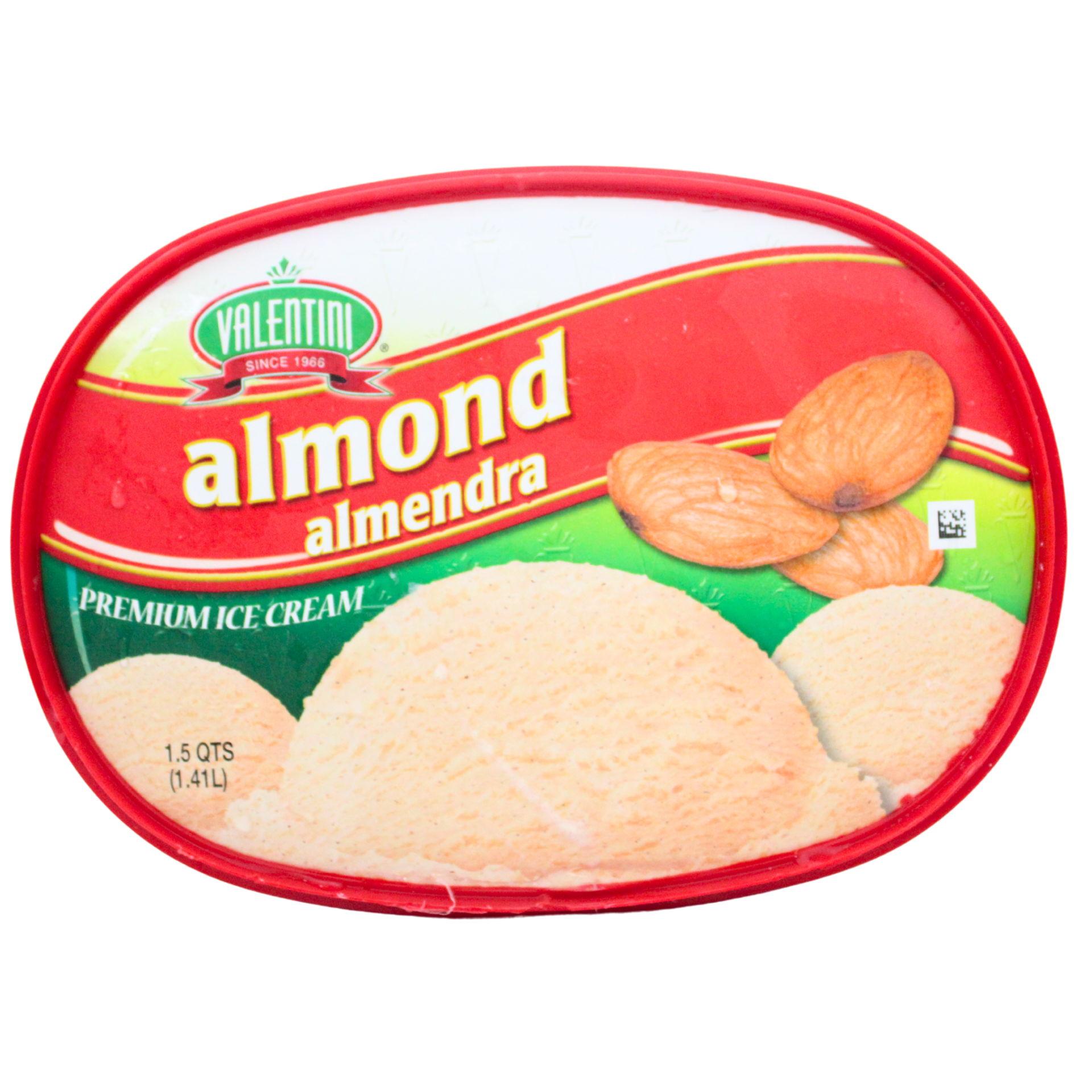 slide 1 of 1, Valentine Almendra Ice Cream, 48 oz