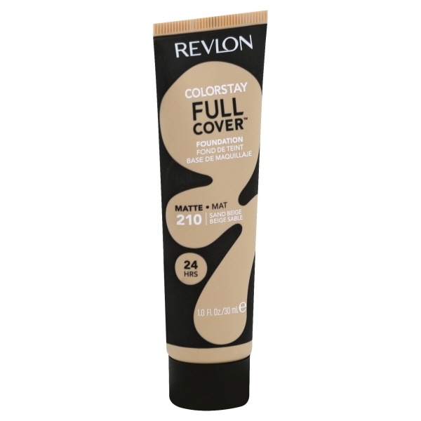 slide 1 of 1, Revlon ColorStay Full Cover Foundation Sand Beige, 1 ct