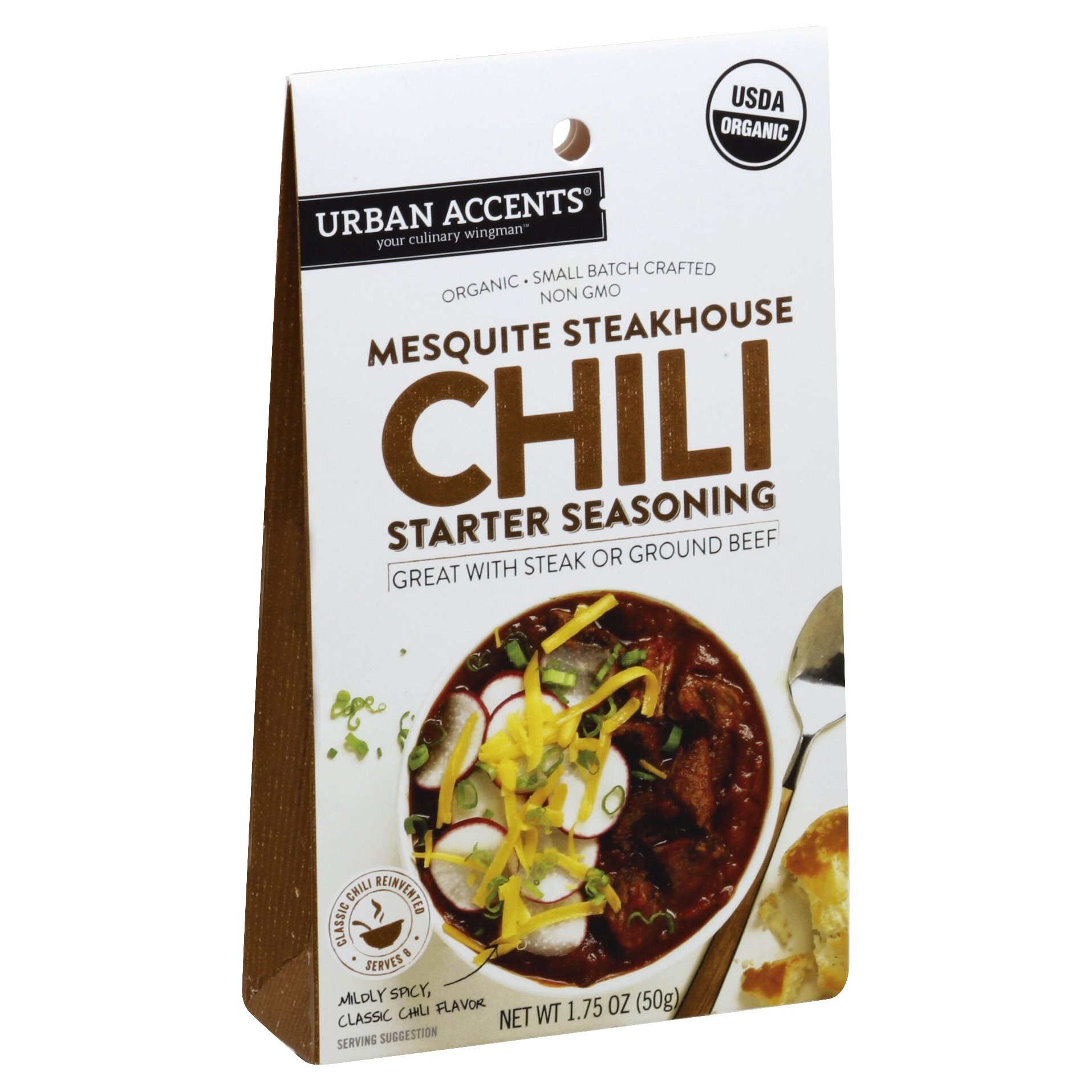 slide 1 of 2, Urban Accents Mesquite Steakhouse Chili Starter Seasoning, 1.75 oz