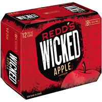 slide 6 of 13, Redd's Wicked Apple Ale Beer, 8% ABV, 12 ct; 10 fl oz