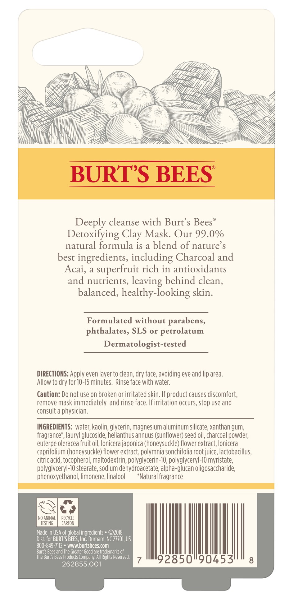 slide 3 of 5, Burt's Bees Burts Bees Detoxifying Mask, 0.57 oz