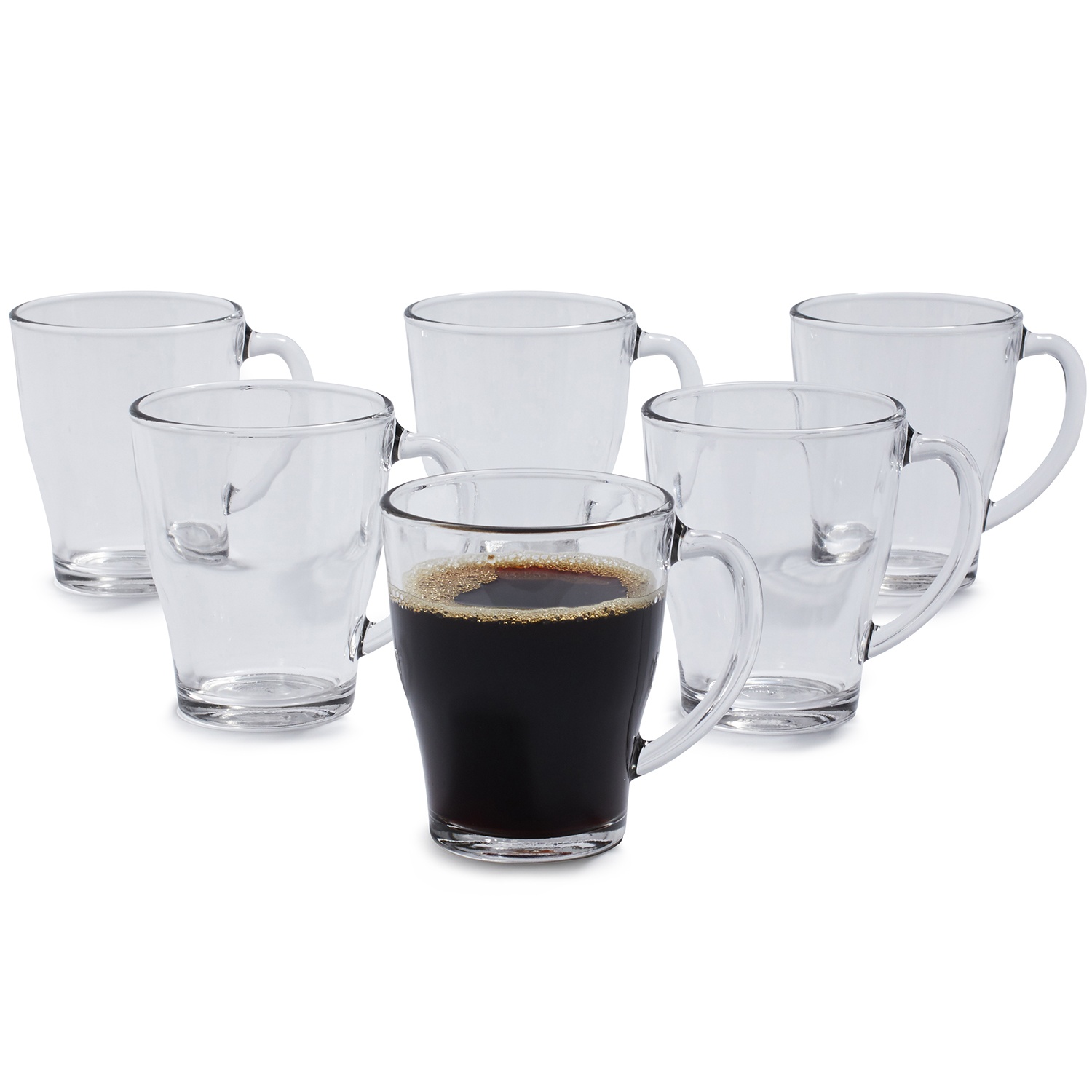 slide 1 of 1, Duralex Cosy Mugs, Clear, 6 ct
