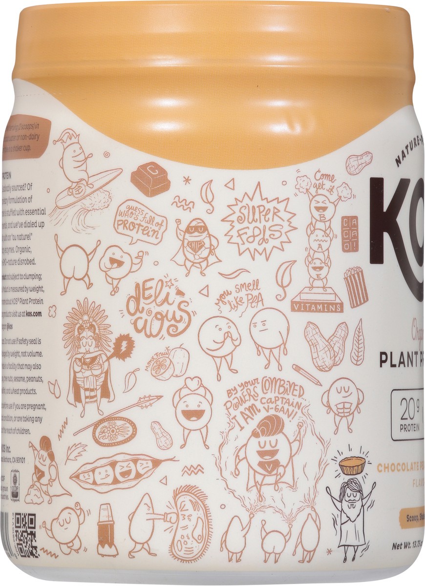 slide 4 of 11, KOS Organic Chocolate Peanut Butter Flavored Plant Protein 13.75 oz, 13.75 oz