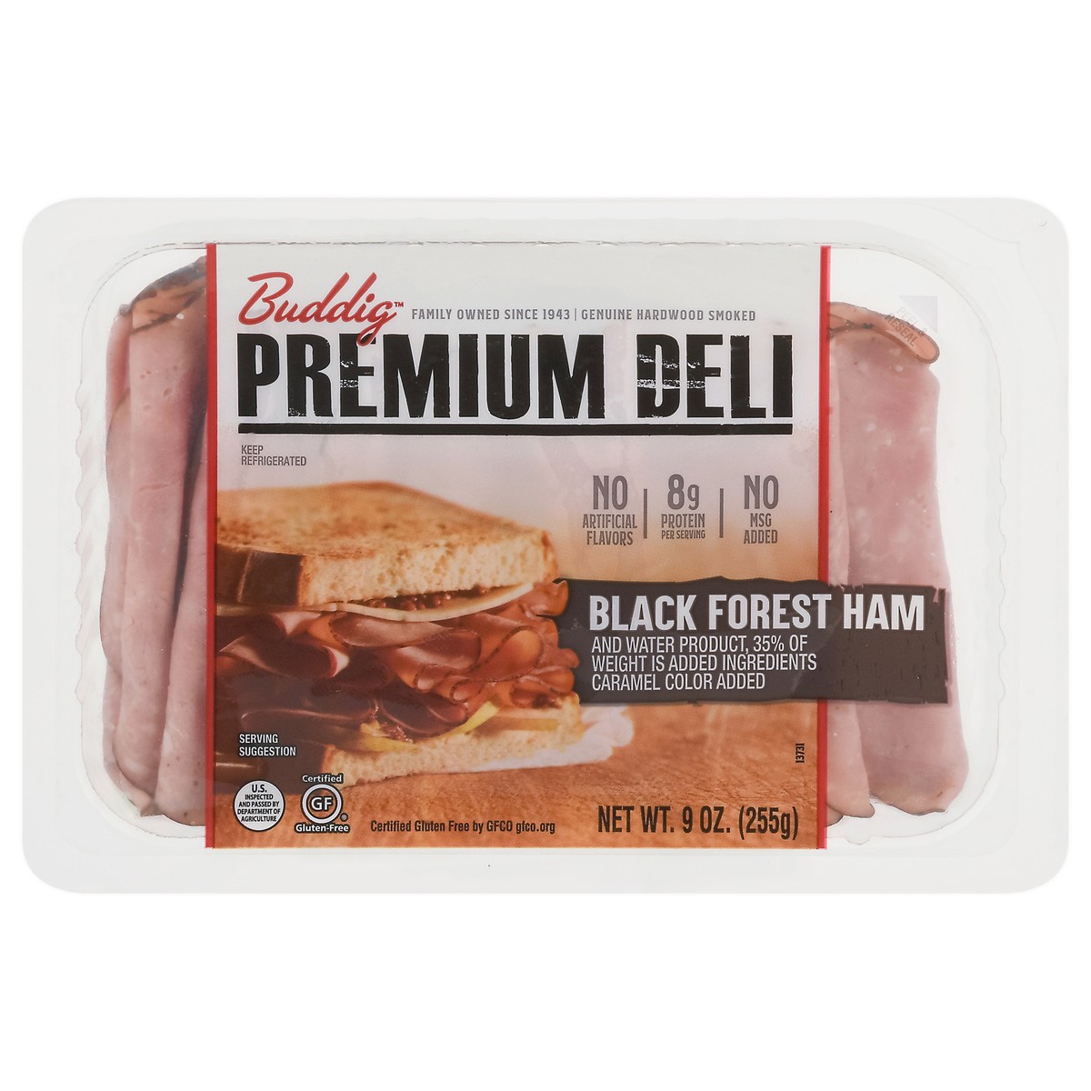 slide 1 of 9, Buddig Premium Deli Black Forest Black Forest Ham 9 oz, 9 oz