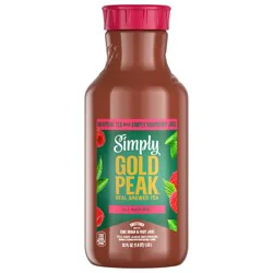 Simply Gold Peak - Tea & Raspberry Bottle, 52 fl oz
