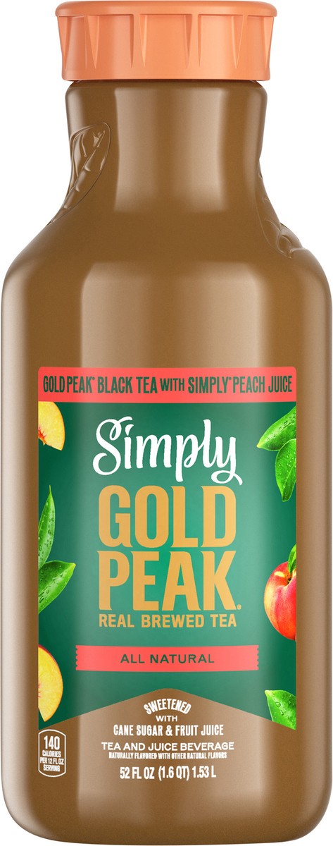 slide 11 of 11, Simply Gold Peak - Tea & Peach Bottle, 52 fl oz, 52 fl oz