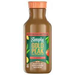 Simply Gold Peak - Tea & Peach Bottle, 52 fl oz