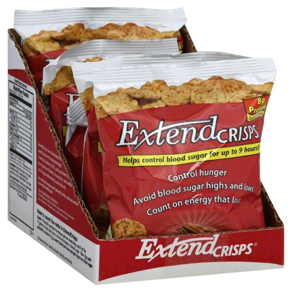 slide 1 of 1, Extendcrisps Blood Sugar Control Crisps, Cinnamon, 5 ct