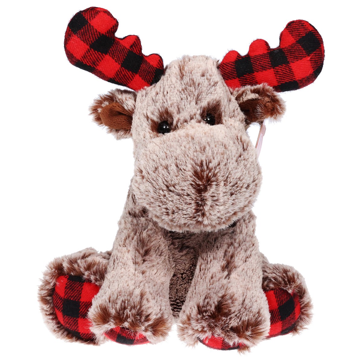 slide 2 of 4, Aurora Plaid Moose 9 In, 1 ct