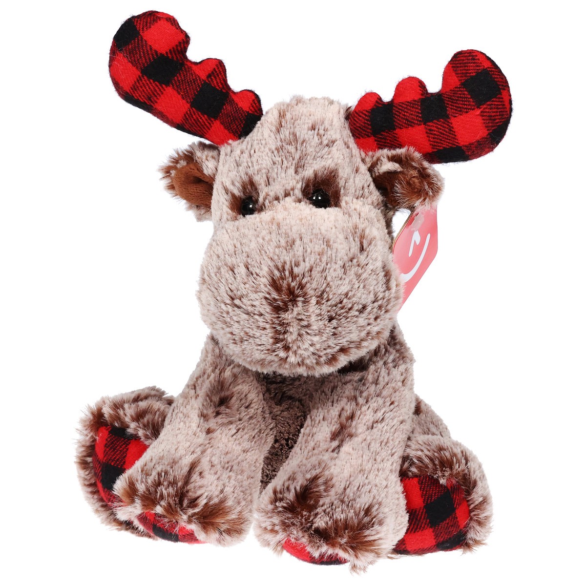 slide 3 of 4, Aurora Plaid Moose 9 In, 1 ct
