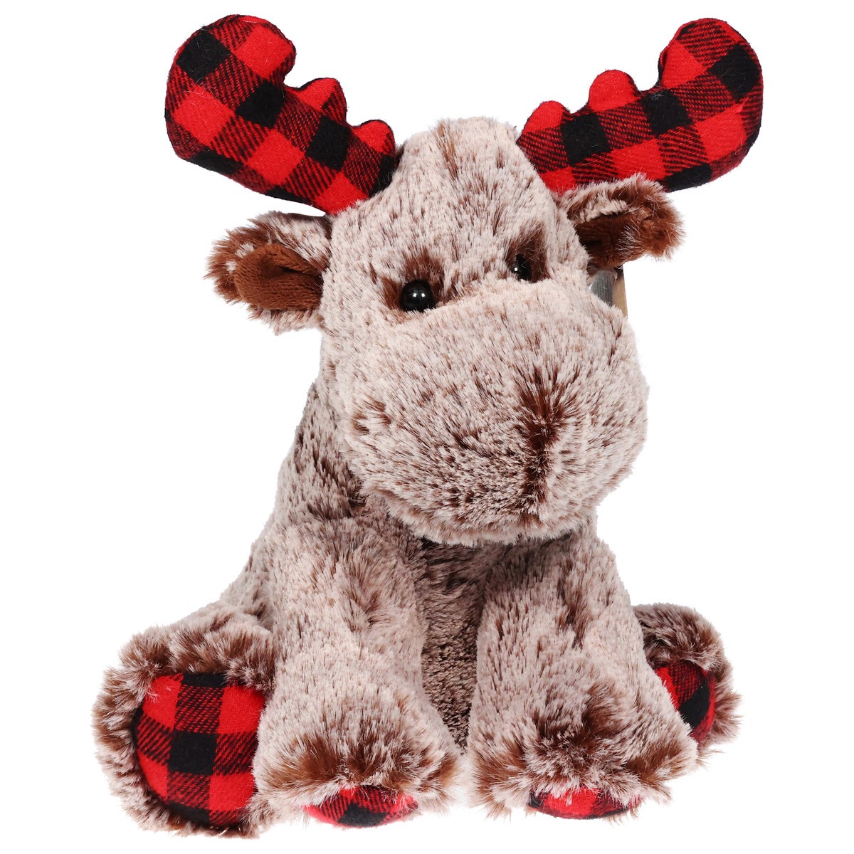 slide 4 of 4, Aurora Plaid Moose 9 In, 1 ct