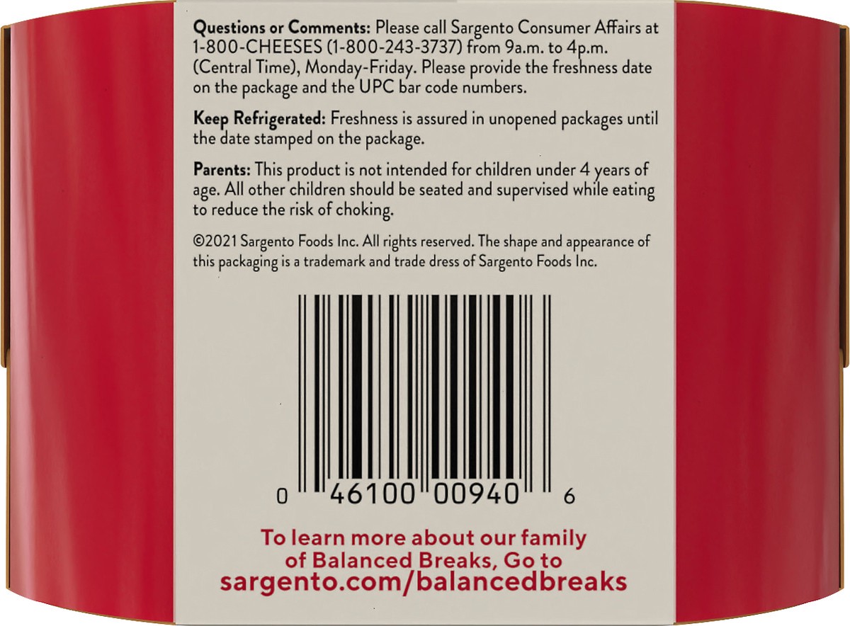 slide 4 of 9, Sargento Balanced Breaks Natural White Cheddar, Sea-Salted Roasted Almonds & Dried Cranberries - 4.5oz/3ct, 