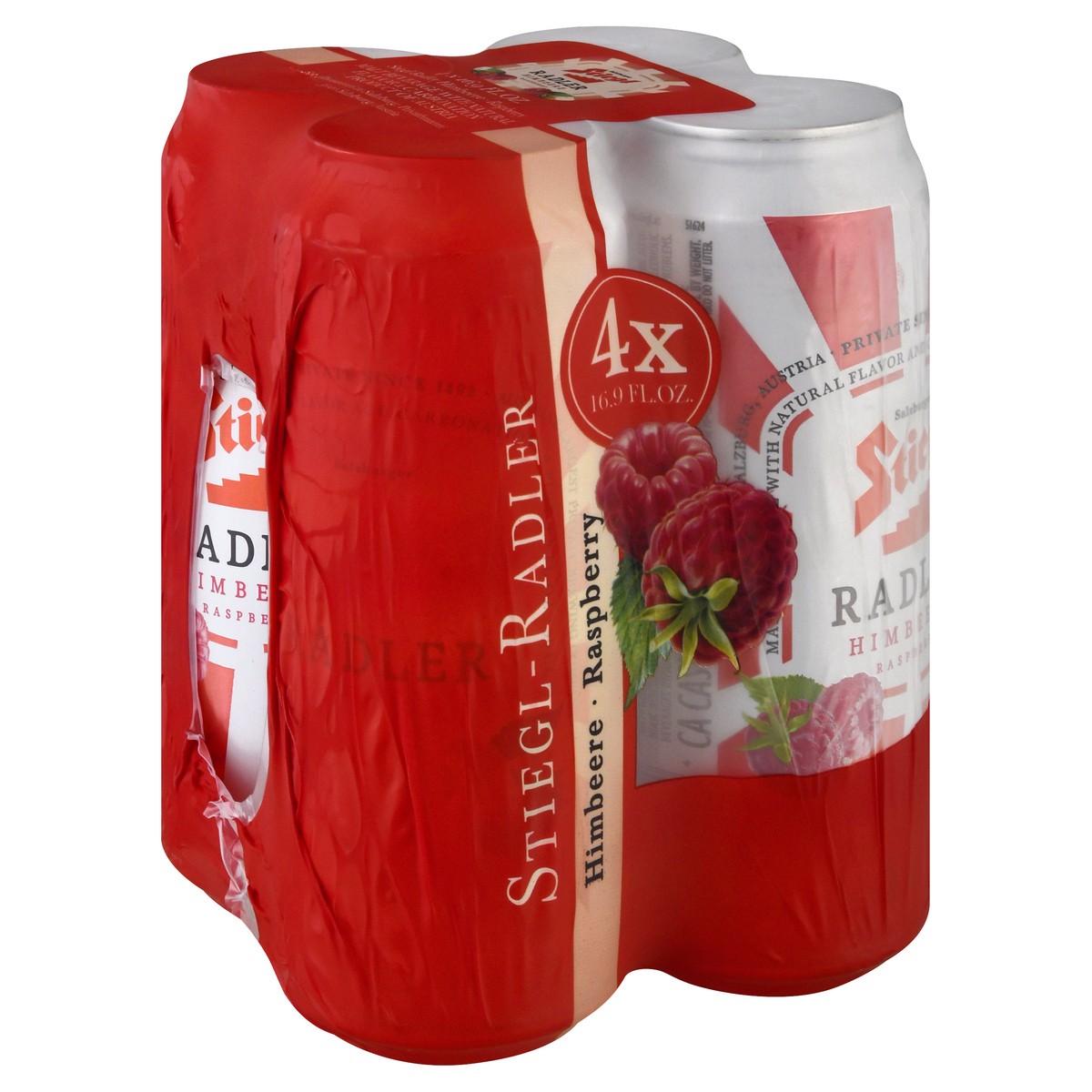 slide 9 of 10, Stiegl Raspberry Radlers, 67.6 fl oz