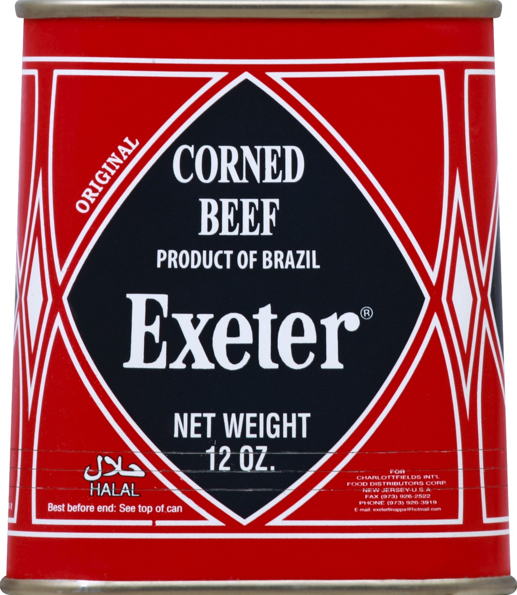 slide 1 of 6, Exeter Corned Beef 12 oz, 12 oz