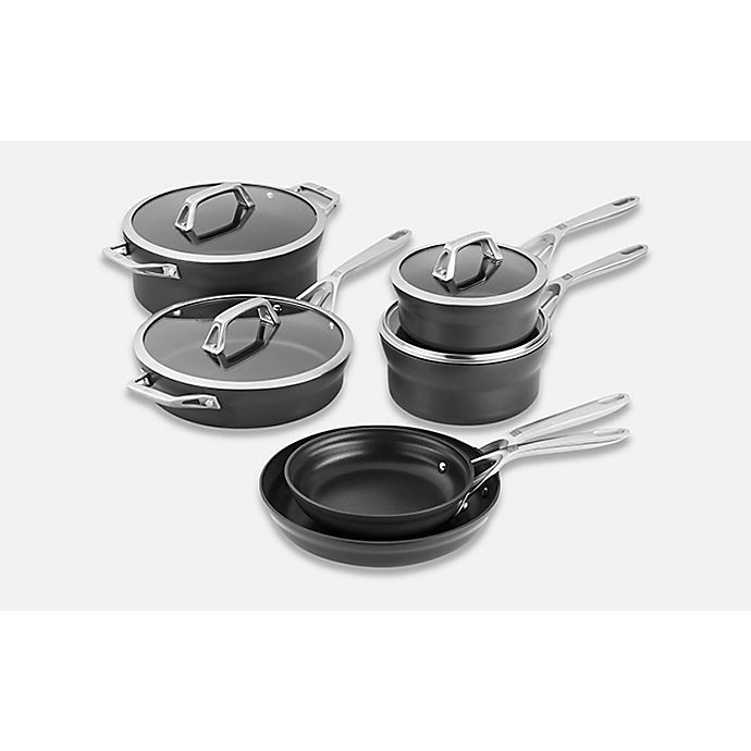 slide 1 of 1, Zwilling Motion Hard-Anodized Aluminum Nonstick Cookware Set, 10 ct