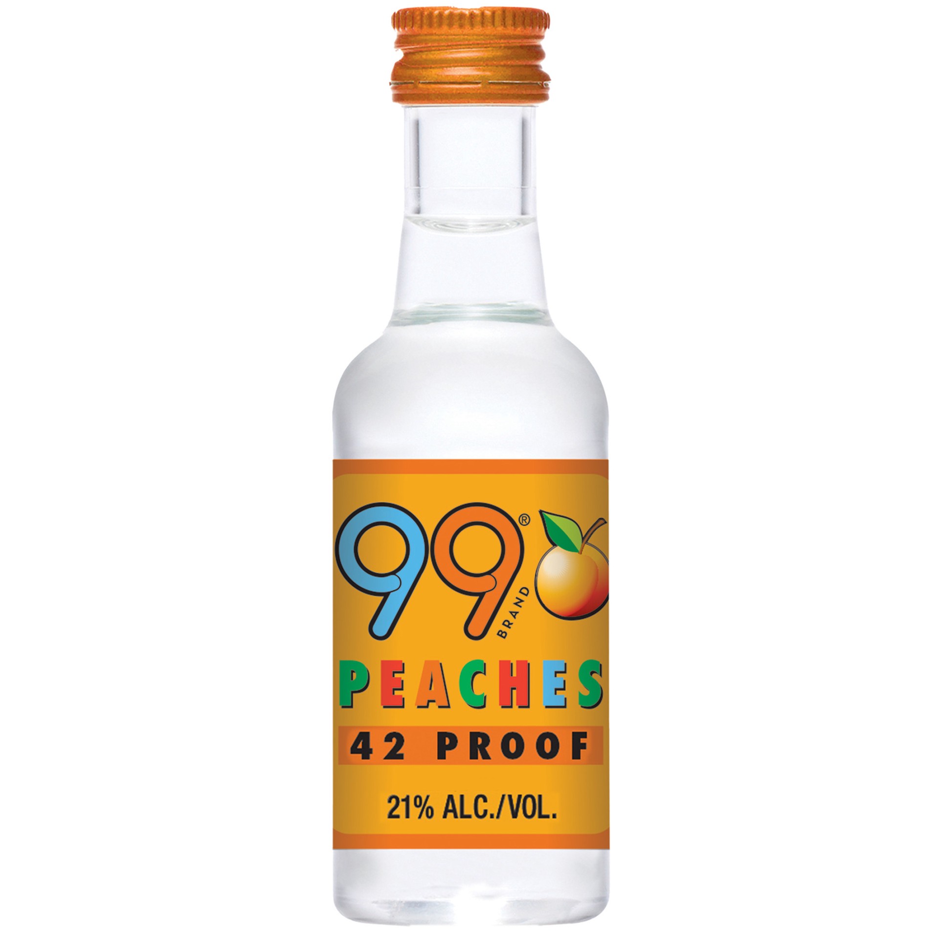 slide 1 of 5, 99 Brand Peaches Liqueur, 50 ml