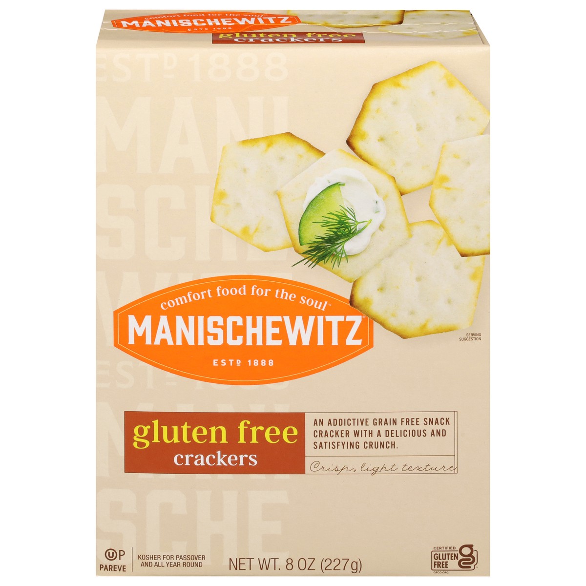 slide 1 of 9, Manischewitz Gluten Free Crackers, 8 oz