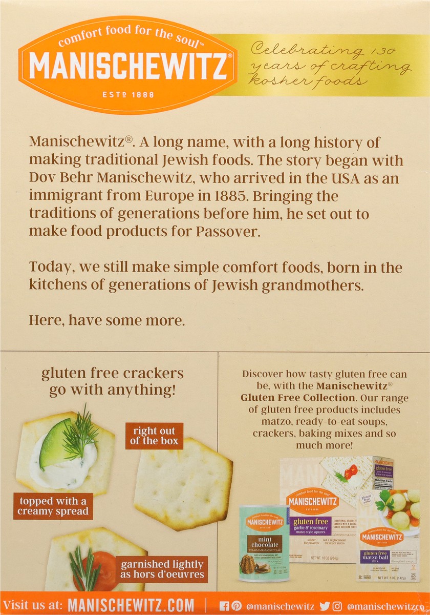 slide 8 of 9, Manischewitz Gluten Free Crackers, 8 oz