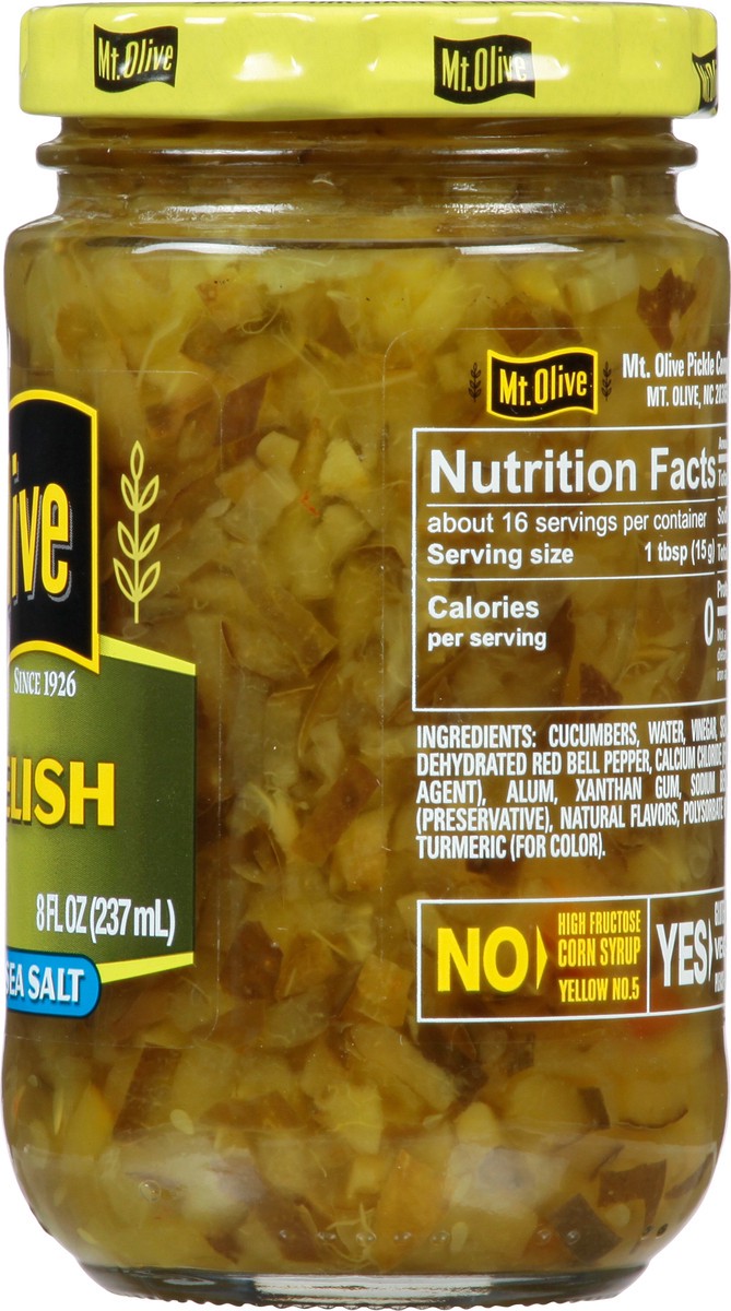 slide 6 of 7, Mt. Olive Dill Relish With Sea Salt, 