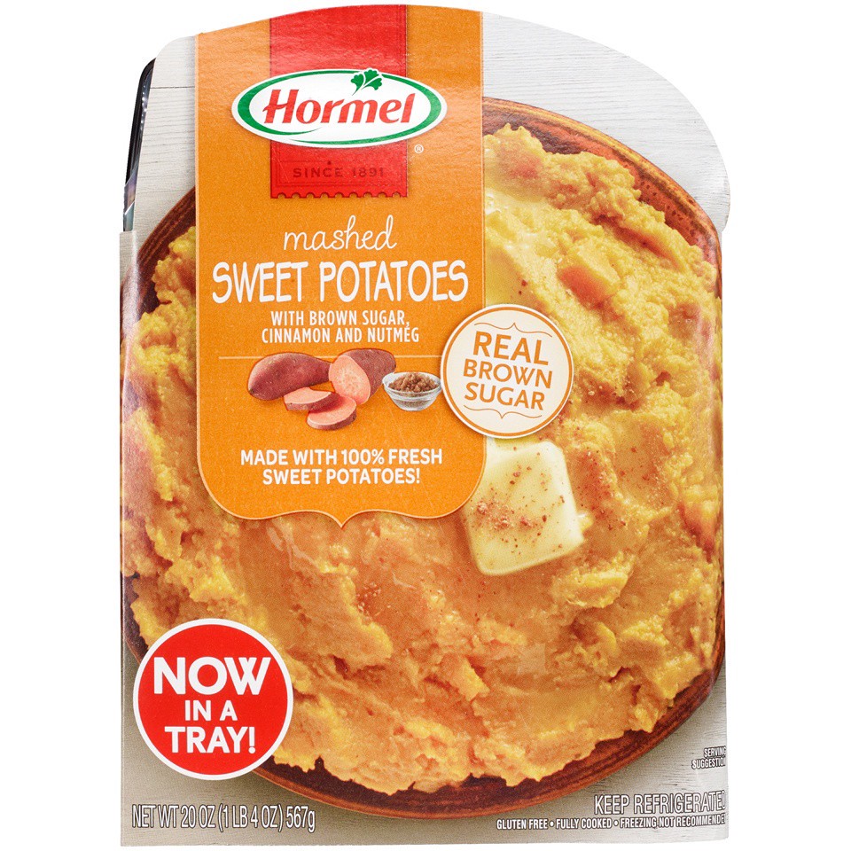 slide 1 of 10, HORMEL Mashed Sweet Potatoes, 20 oz