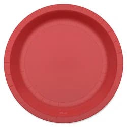 American Greetings 10-Count 7" All Occasion Paper Plates, Red