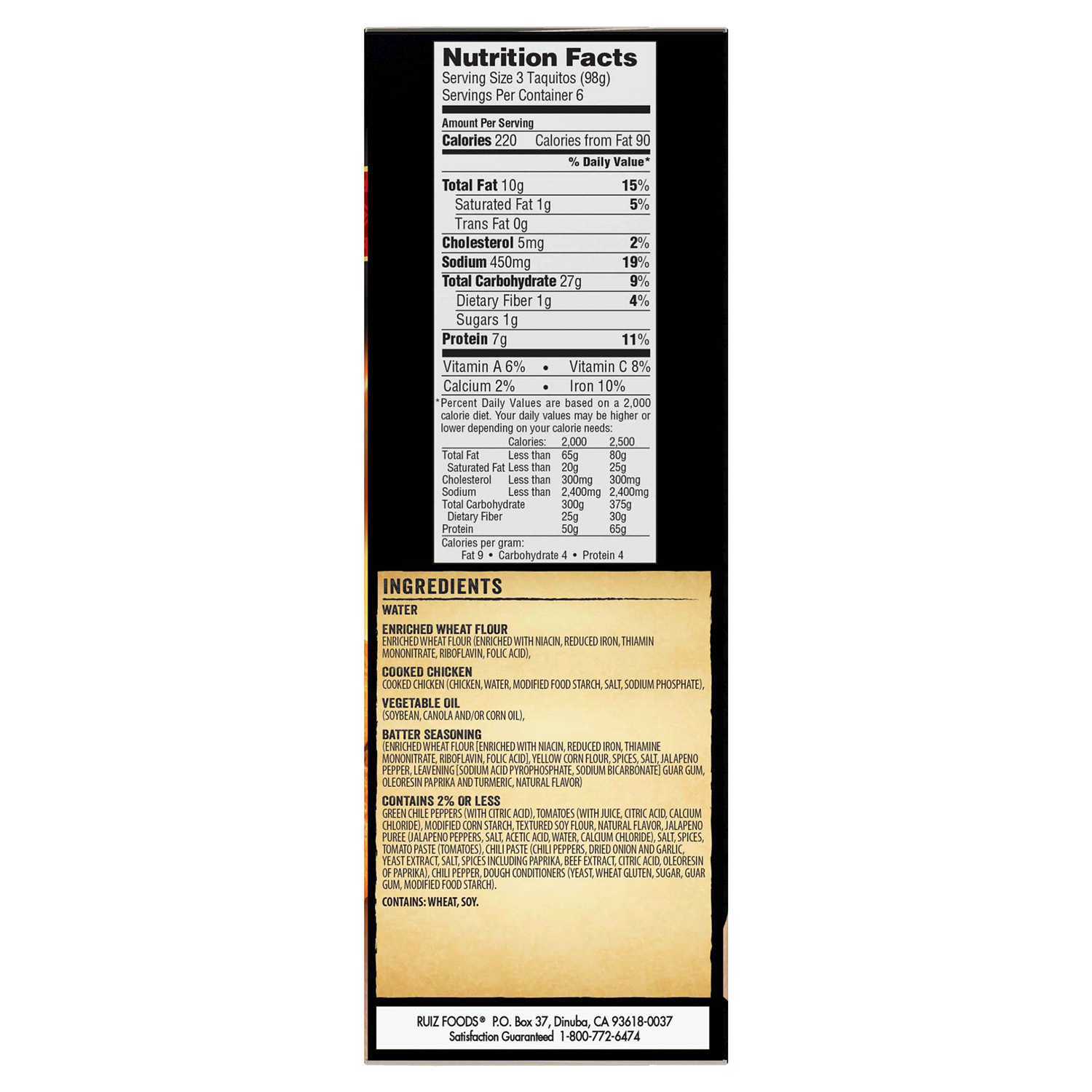 slide 3 of 5, El Monterey Chicken Diablo Taquito, 24.2 oz