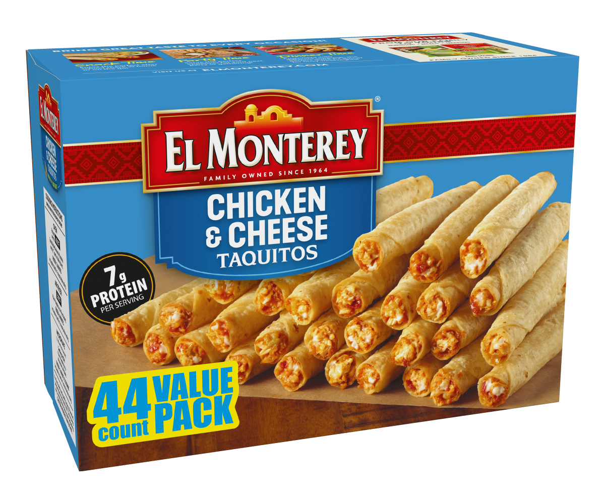 slide 2 of 2, El Monterey Chicken & Cheese Taquitos Value Pack 44ct, 44oz, 44 ct