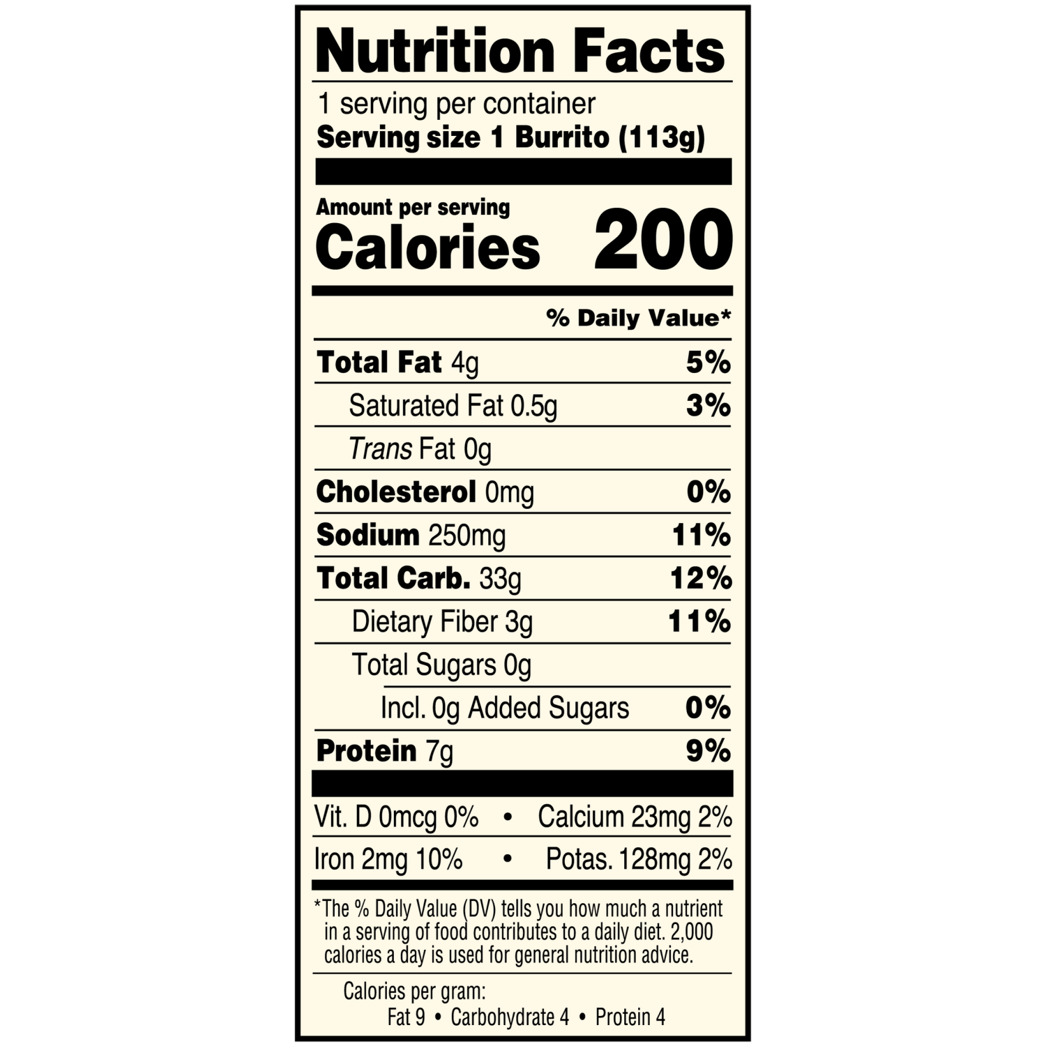slide 4 of 4, El Monterey Bean & Cheese Burrito 4oz Single Serve, 4 oz