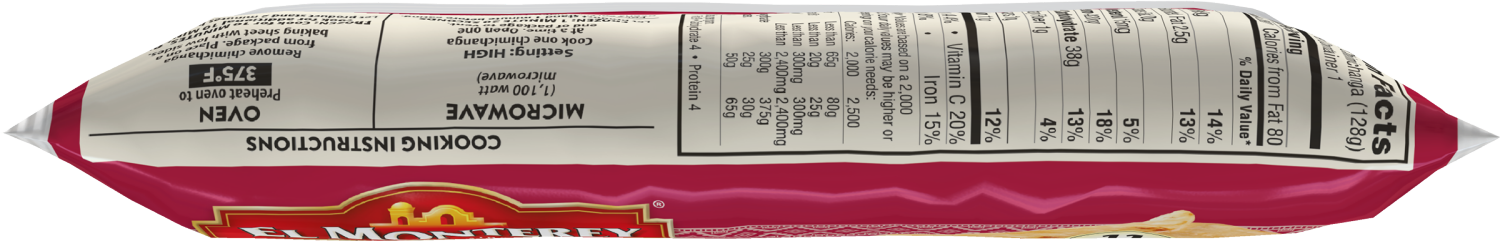 slide 5 of 5, El Monterey Signature Chimichanga Shredded Steak, Cheese & Rice 4.5oz Single Serve, 4.5 oz