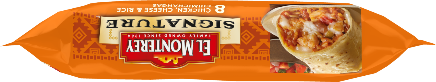 slide 2 of 5, El Monterey Chimichangas, Chicken, Cheese & Rice, 8 ct