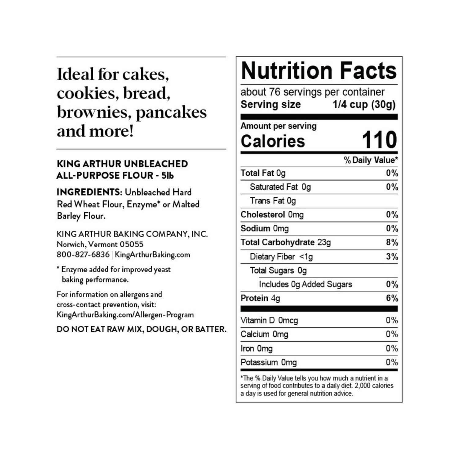 slide 3 of 8, King Arthur Flour All-purpose Unbleached Flour - 5 lb, 5 lb