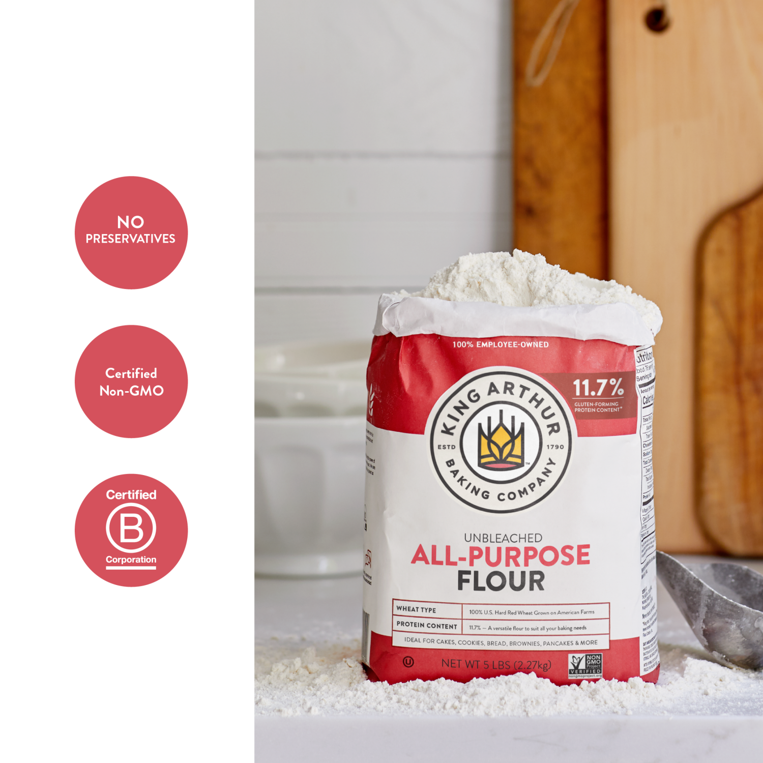 slide 6 of 8, King Arthur Flour All-purpose Unbleached Flour - 5 lb, 5 lb