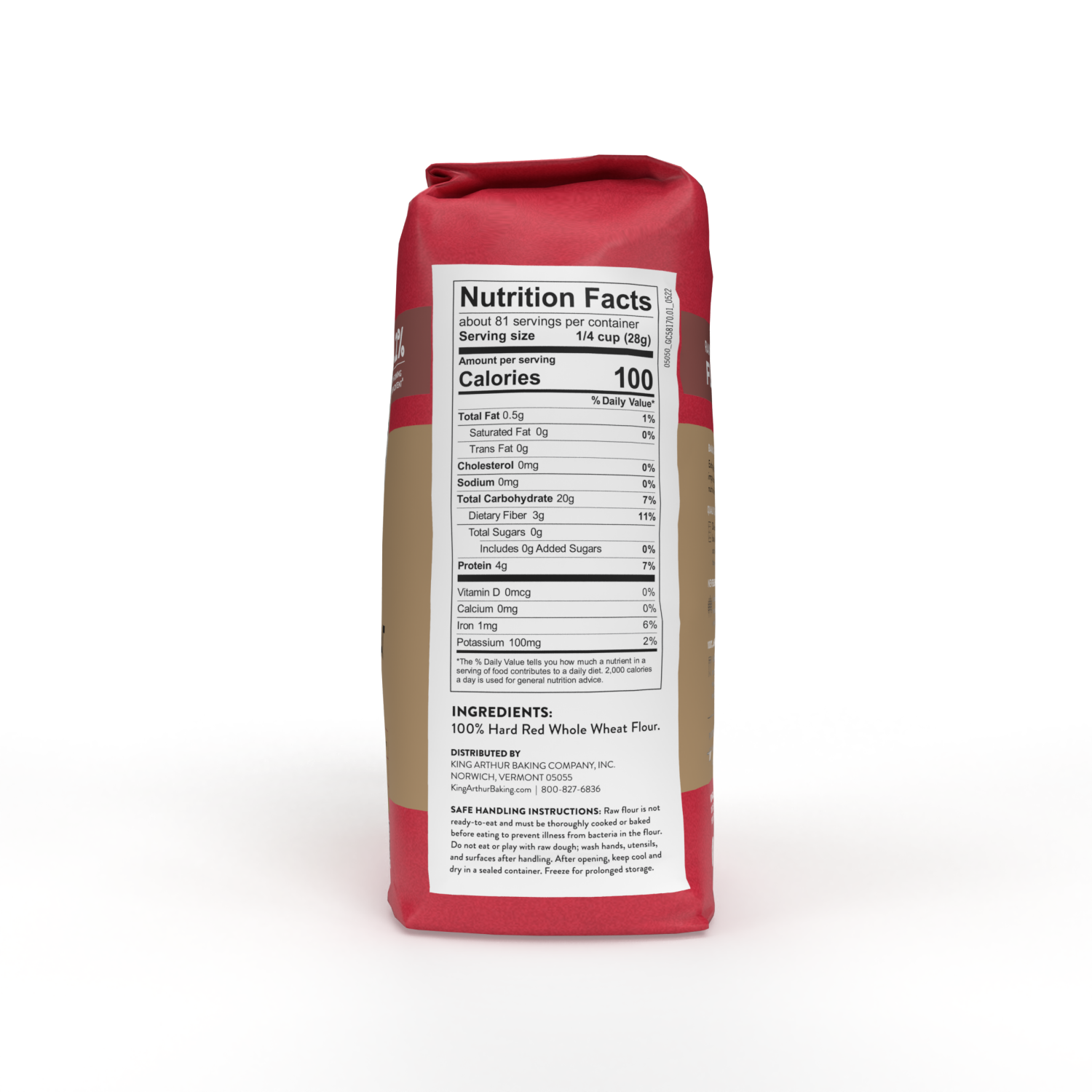 slide 4 of 5, King Arthur Whole Wheat Flour 5 lb, 5 lb