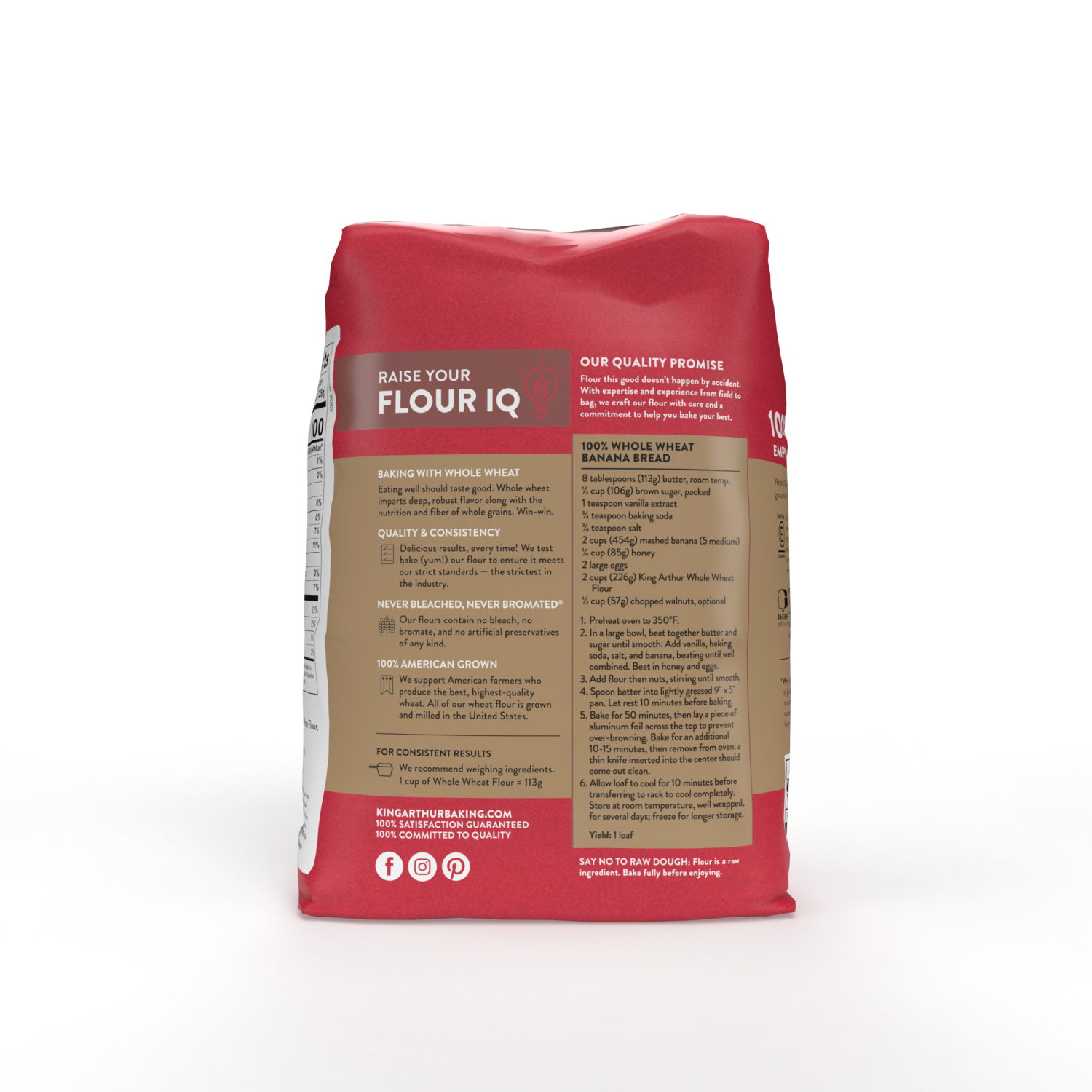 slide 5 of 5, King Arthur Whole Wheat Flour 5 lb, 5 lb