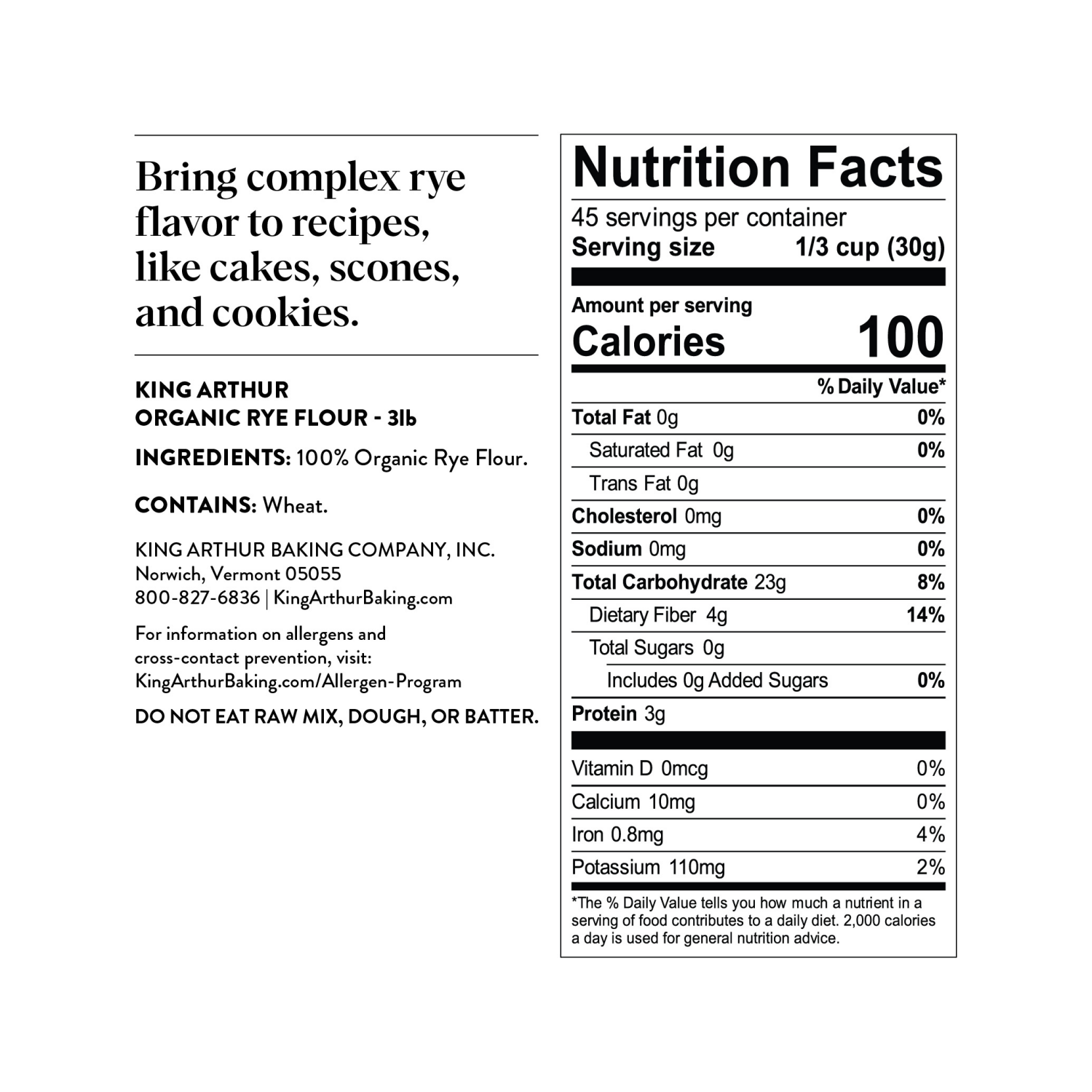 slide 4 of 5, King Arthur Blend Keto Wheat Flour - 16 oz, 16 oz