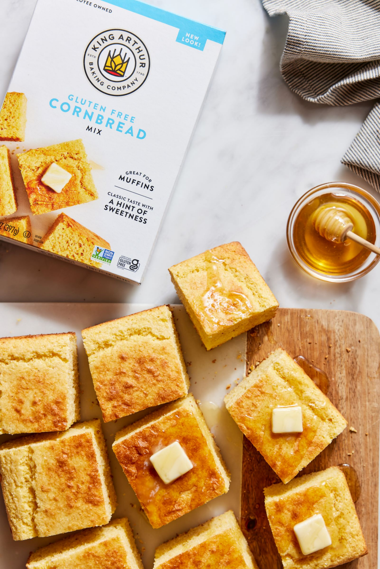 slide 6 of 7, King Arthur Gluten Free Cornbread Mix, 14 oz