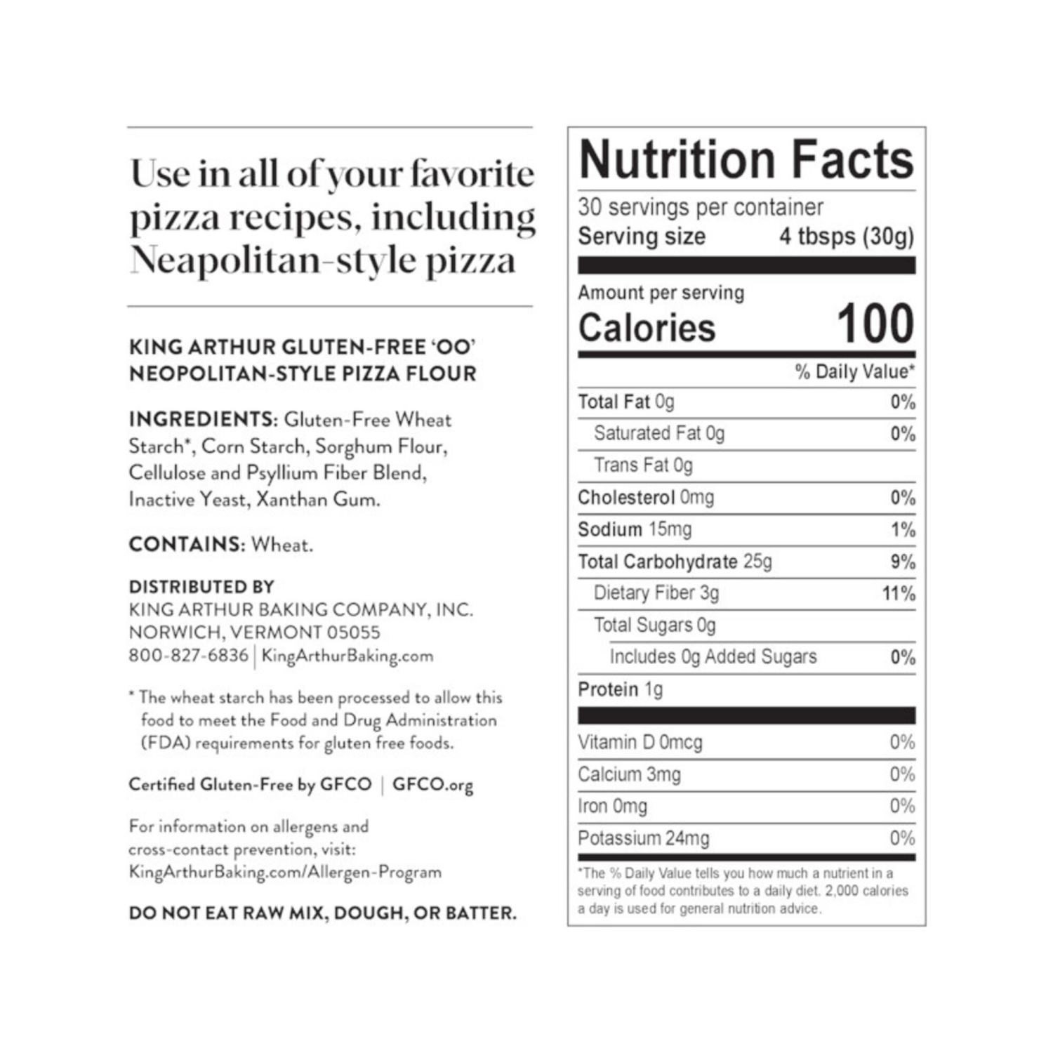 slide 4 of 7, King Arthur Gluten-Free Pizza Flour, 32 oz