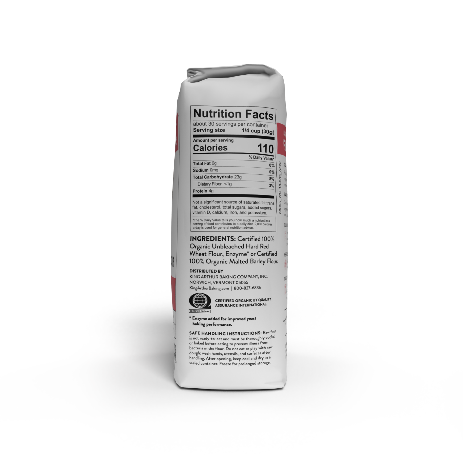 slide 6 of 8, King Arthur Organic Unbleached All Purpose Flour - 2 lb, 2 lb