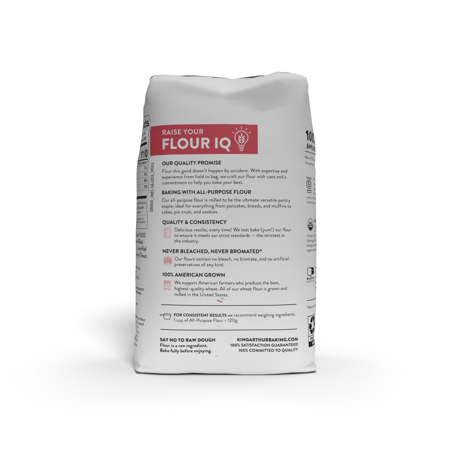 slide 8 of 8, King Arthur Organic Unbleached All Purpose Flour - 2 lb, 2 lb