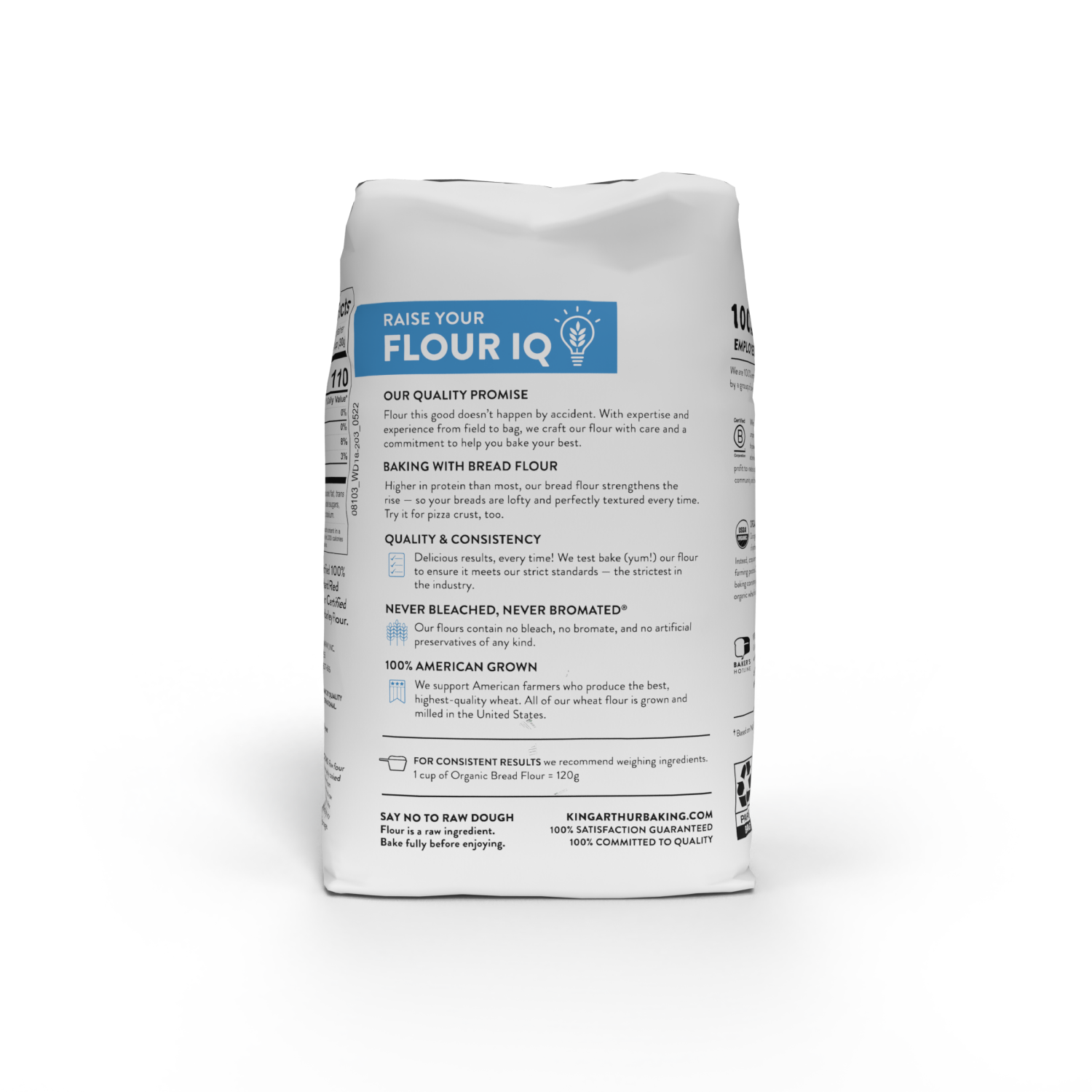 slide 5 of 7, King Arthur Bread Flour Unbleached Organic, 2 lb