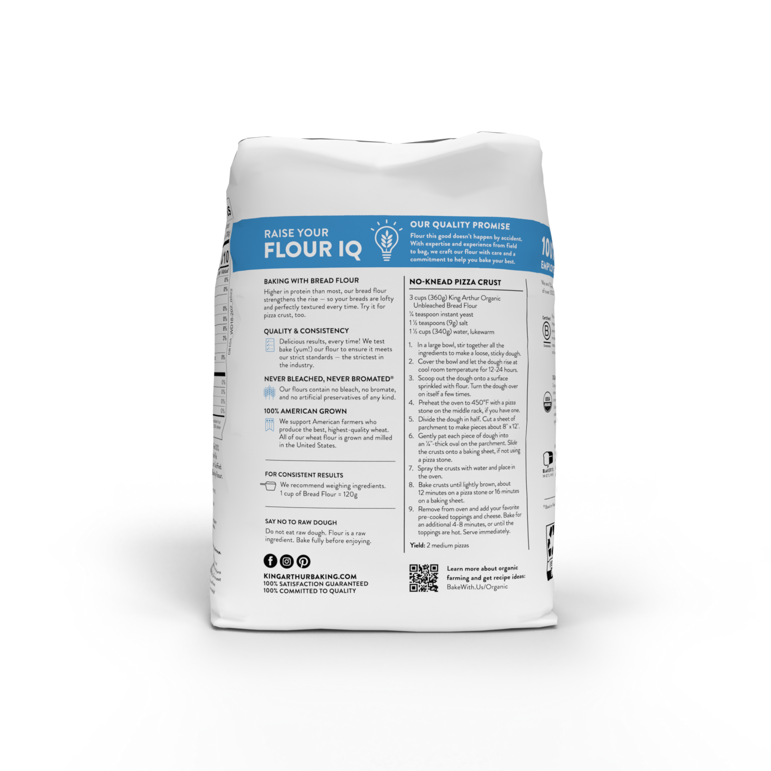 slide 8 of 8, King Arthur Organic Unbleached Bread Flour, 5 lb