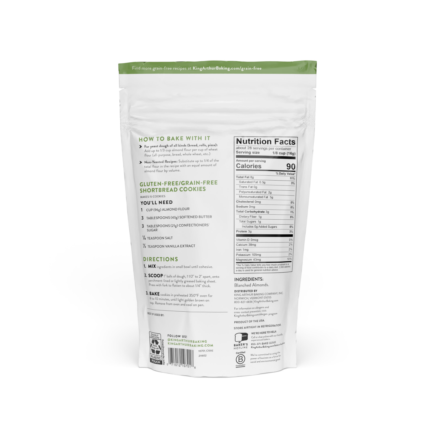 slide 7 of 7, King Arthur Almond Flour, 16 oz