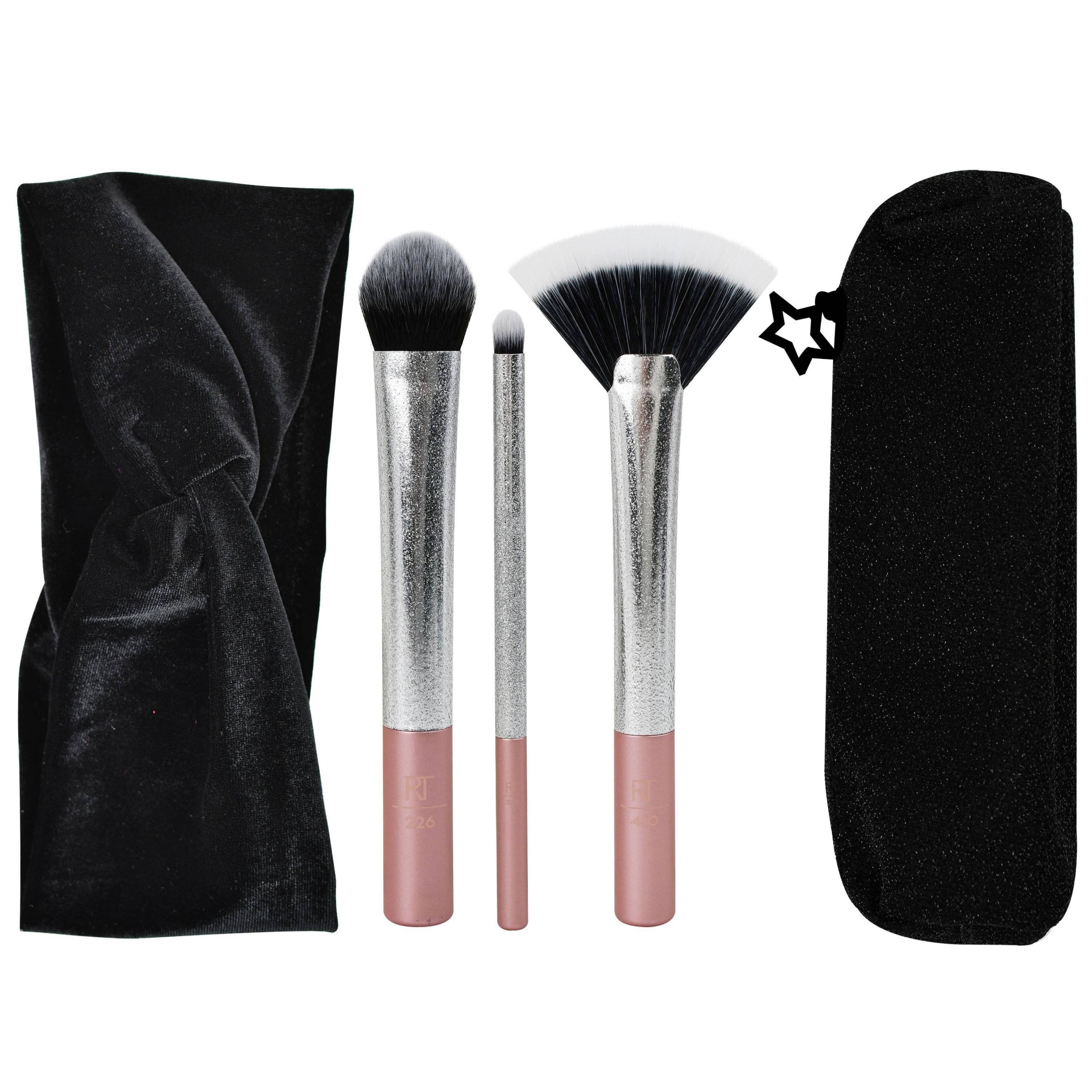 slide 1 of 6, Real Techniques Studded Glam Brush Gift Set, 1 ct